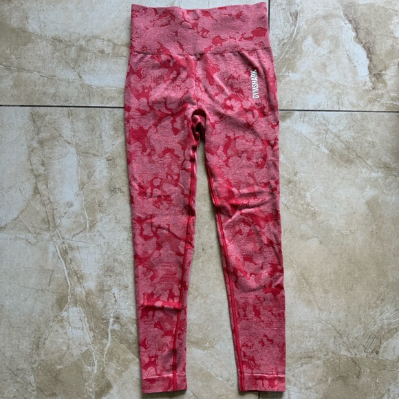 Gymshark Adapt Camo Seamless Leggings - Red - Picture 7 of 11